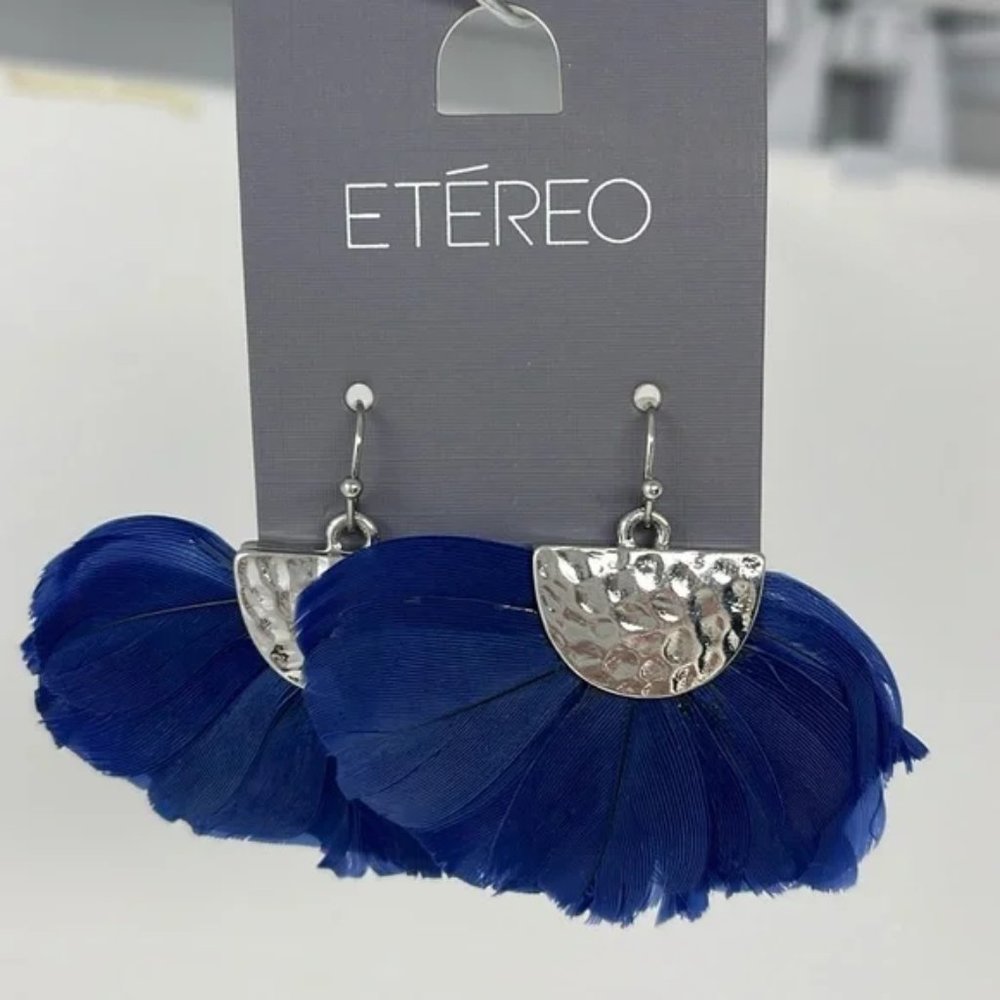 Etereo Feather Drop Earrings